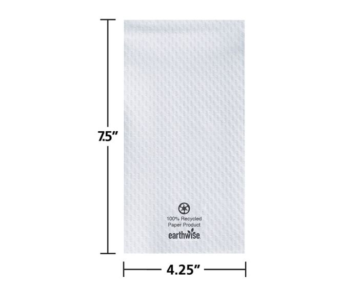 Shop 8.5 in x 4.5 in Embossed Earthwise White Guest Towels Shop 8.5 in x 4.5 in Embossed Earthwise White Guest Towels