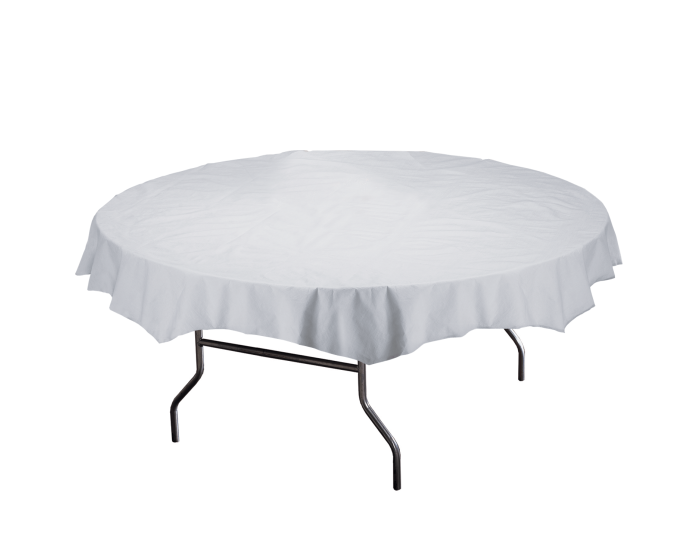 Tissue Poly Folded Tablecovers Hoffmaster, 3 Foot Round Tablecloth