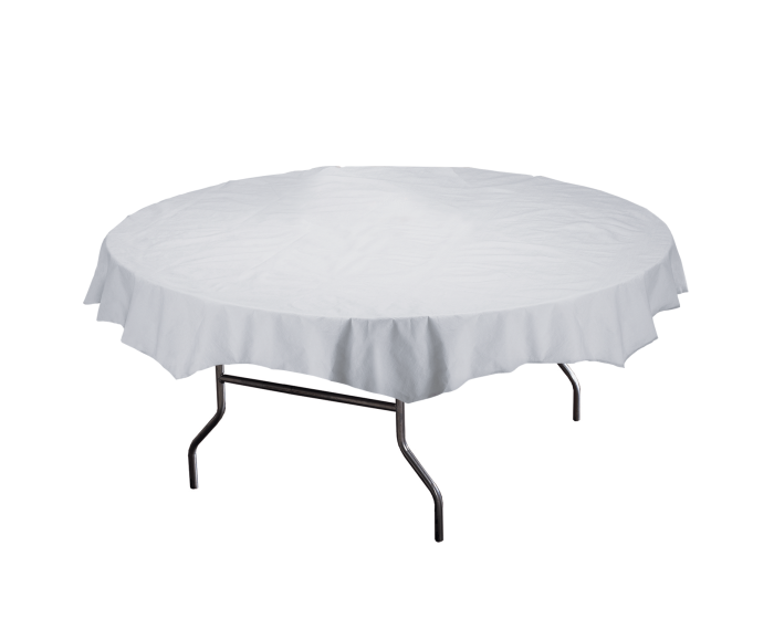 White Tissue Poly Folded Tablecovers Hoffmaster