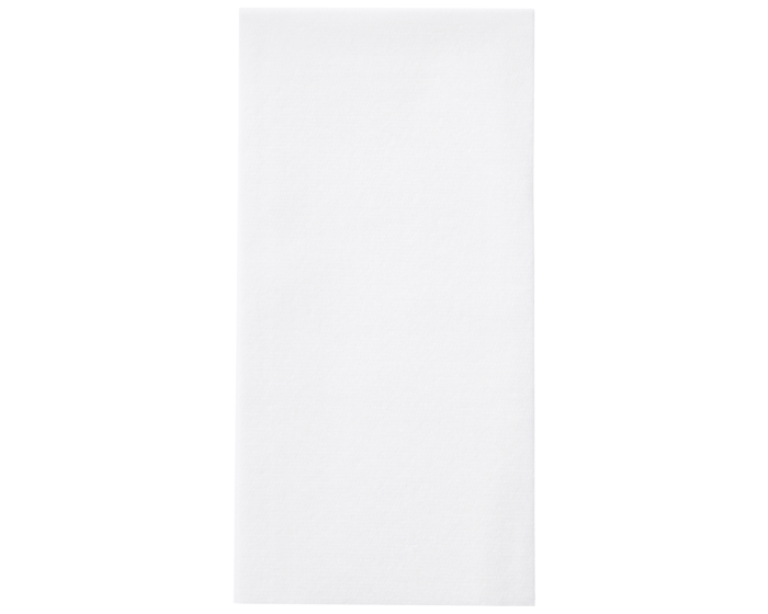 Lavex Linen-Feel White Customizable 1/6 Fold Guest Towel - 500/Case