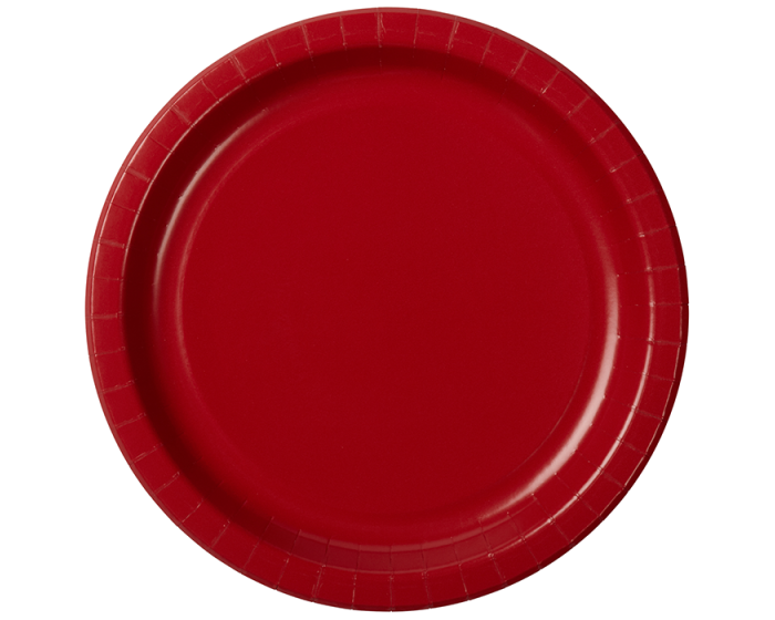 santa and rudolph plate