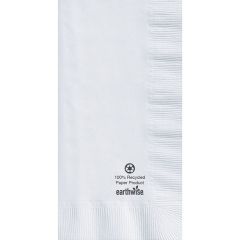 7.5 in x 4.25 in Earthwise Coin Embossed White Dinner Napkins 1000 ct.