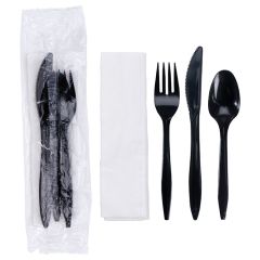 6 in x 2 in Budget Cutlery Kit 250 ct.