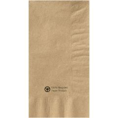 7.5 in x 4.25 in Kraft Dinner Napkins 1000 ct.