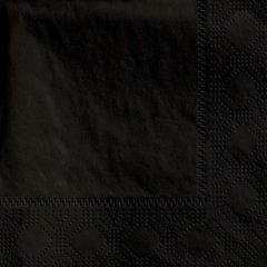 4.75 in Regal Embossed Black Beverage Napkins 1000 ct.