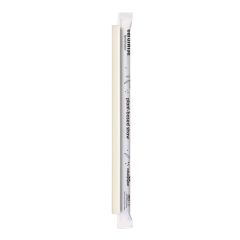 10 in Earthwise Compostable Plant-Based Natural Giant Wrapped Straws 3200 ct.