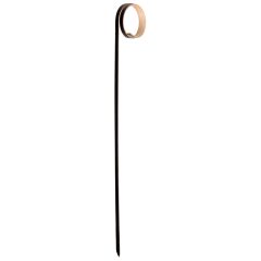 6 in Black Bamboo Looped Food Picks 1000 ct.
