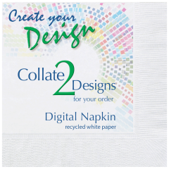 Collated Recycled White Beverage Napkins