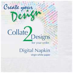 Collated Bright White Beverage Napkins