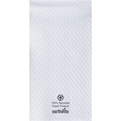 8.5 in x 4.5 in Embossed Earth Wise White Guest Towels 3000 ct.