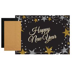 Happy New Year Placemat and Napkin Combo Pack 500 ct.