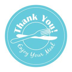 3 in "Thank You" Tamper Evident Stickers 500 ct.