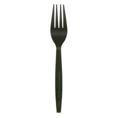 7 in Black CPLA Forks 1000 ct.