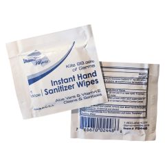 7.25 in x 5 in Instant Hand Sanitizer Wipes 1,000 ct.