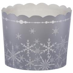 Silver Snowfall Bake Cup
