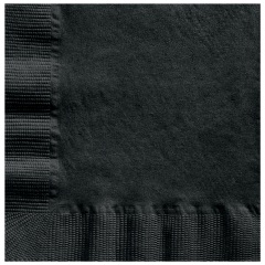 4.75 in Coin Embossed Black Beverage Napkins 1000 ct.
