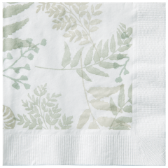 5 in Earth Wise Greenery Beverage Napkins 1000 ct.
