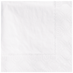 4.75 in Regal Embossed White Beverage Napkins