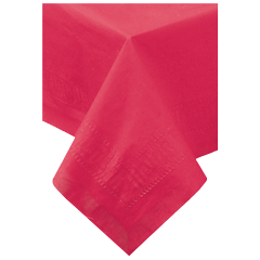 54 in x 108 in Red Paper Tablecloths 25 ct.