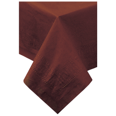 54 in x 108 in Chocolate Brown Paper Tablecloths 25 ct.