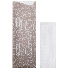 9.5 in x 3.25 in Printed Cutlery Pouches without Cutlery 600 ct.