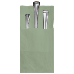 8.25 in x 4.25 in Coin Embossed Quickset Sage Green Dinner Napkins 800 ct.