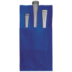 8.25 in x 4.25 in Coin Embossed Quickset Navy Blue Dinner Napkins 800 ct.