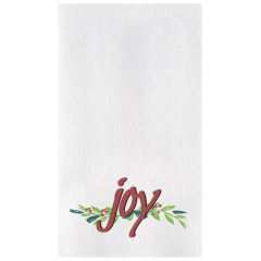 8.5 in x 4.25 in Linen-Like Joys of the Season Dinner Napkins 300 ct.