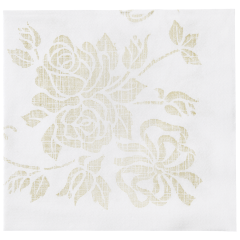 Hoffmaster 066033 15 x 17 White Quickset Linen-Like Dinner Napkin -  300/Case