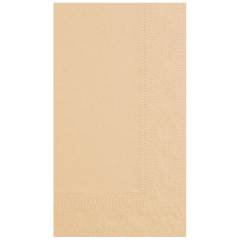 7.5 in x 4.25 in Regal Embossed Beige Dinner Napkins 1000 ct.