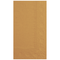 7.5 in x 4.25 in Regal Embossed Glittering Gold Dinner Napkins 1000 ct.