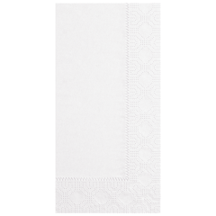 8.5 in x 4.25 in Regal Embossed White Dinner Napkins 2000 ct.