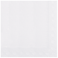 Hoffmaster 066033 15 x 17 White Quickset Linen-Like Dinner Napkin -  300/Case