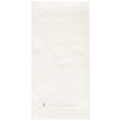8 in x 4 in Bello Lino White Bamboo Dinner Napkins 600 ct.