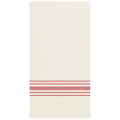8 in x 4 in FashnPoint White and Red Stripe Dinner Napkins 800 ct.