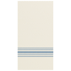 8 in x 4 in FashnPoint Blue Ticking Stripe Dinner Napkins 800 ct.