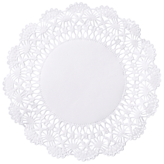 4 in White Cambridge Lace Doilies