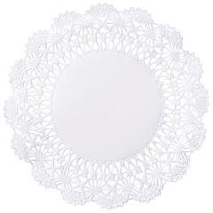 5 in White Cambridge Lace Doilies