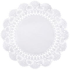 10 in White Cambridge Lace Doilies