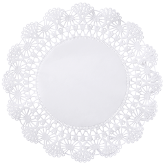 8 in White Cambridge Lace Doilies 1000 ct.
