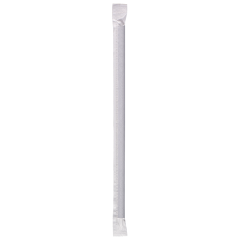 Black Wrapped Compostable Paper Straw