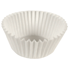 3.5 in White Fluted Baking Cups 10000 ct.