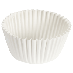 4.75 in White Fluted Baking Cups 10000 ct.