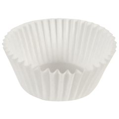 3.25 in White Fluted Baking Cups 10000 ct.