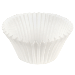 5.5 in x 2 in White Fluted Baking Cups 10000 ct.