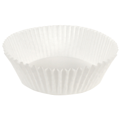 6.5 in White Fluted Baking Cups 5000 ct.