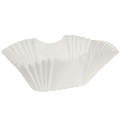 3.75 in White Fluted Burger Cups or Taco Holders 2000 ct.