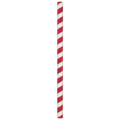 Red/White Stripe Compostable Giant Paper Straws