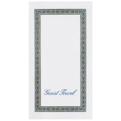 8.5 in x 4.25 in Linen-Like Regal Print Guest Towels 500 ct.