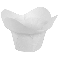 2.75 in Large White Paper Lotus Cups 2500 ct.